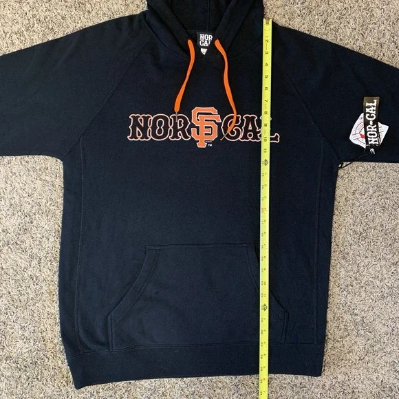 San Francisco Giants NOR CAL Hoodie Mens XL Black Sweatshirt Dugout Store NWT - Picture 10 of 12